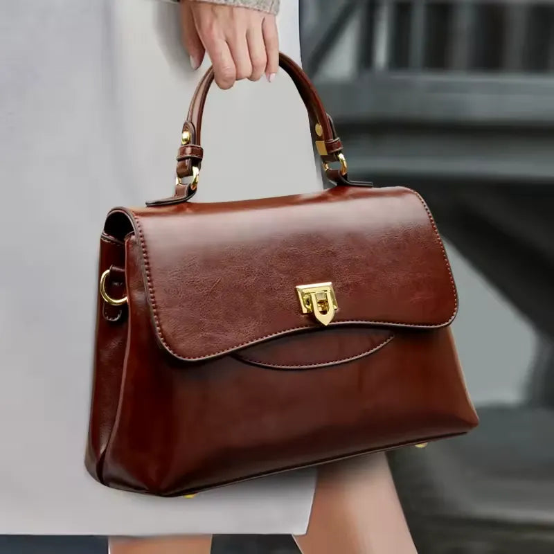 Bolsa Feminina De Couro Transversal Aquila