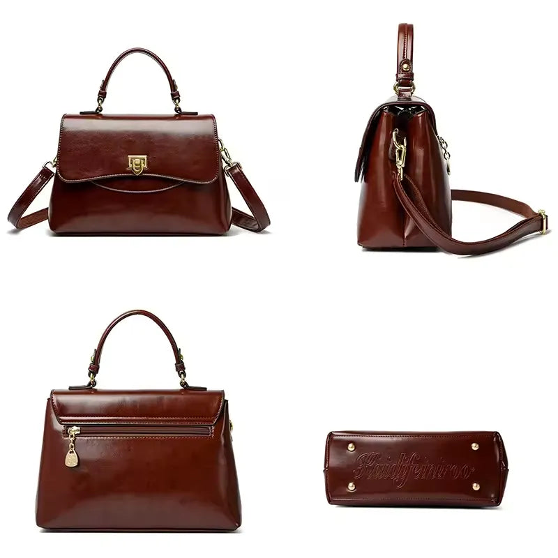 Bolsa Feminina De Couro Transversal Aquila