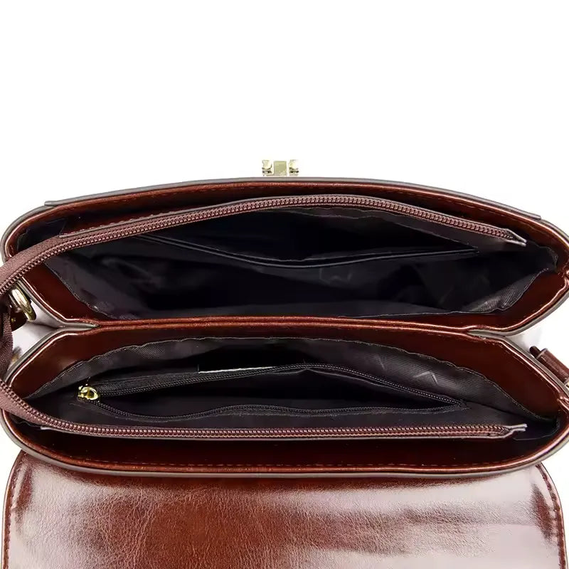 Bolsa Feminina De Couro Transversal Aquila