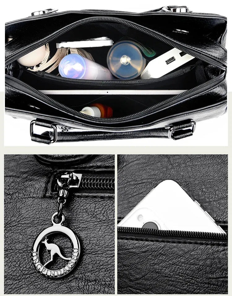 Bolsa Feminina De Couro Transversal Fiorela