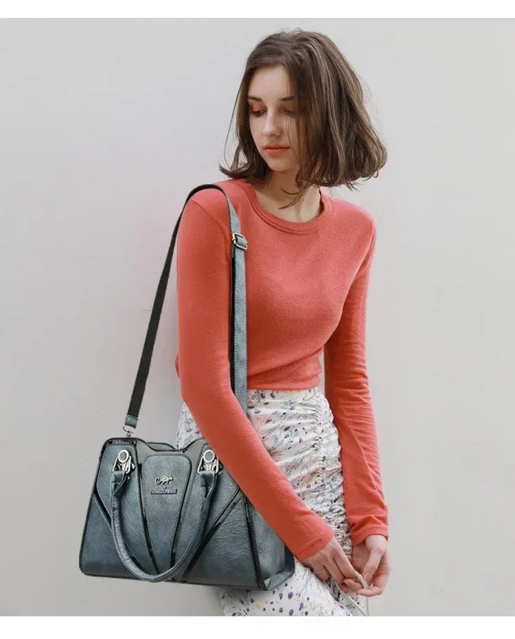 Bolsa Feminina De Couro Transversal Fiorela