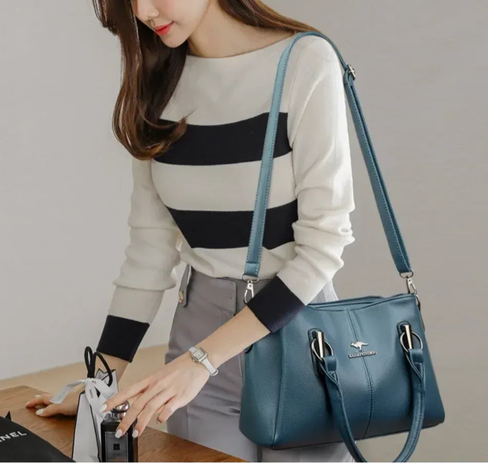 Bolsa Feminina De Couro Transversal Savana