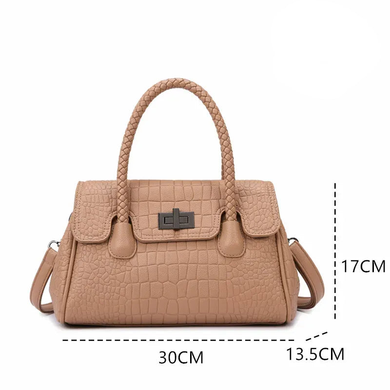 Bolsa Feminina Transversal De Couro Olga