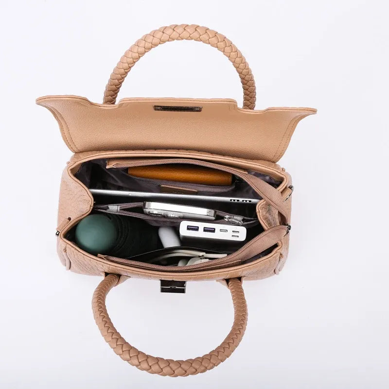 Bolsa Feminina Transversal De Couro Olga