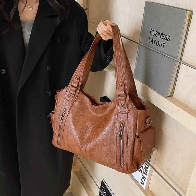 Bolsa Feminina de Couro Tote Líria