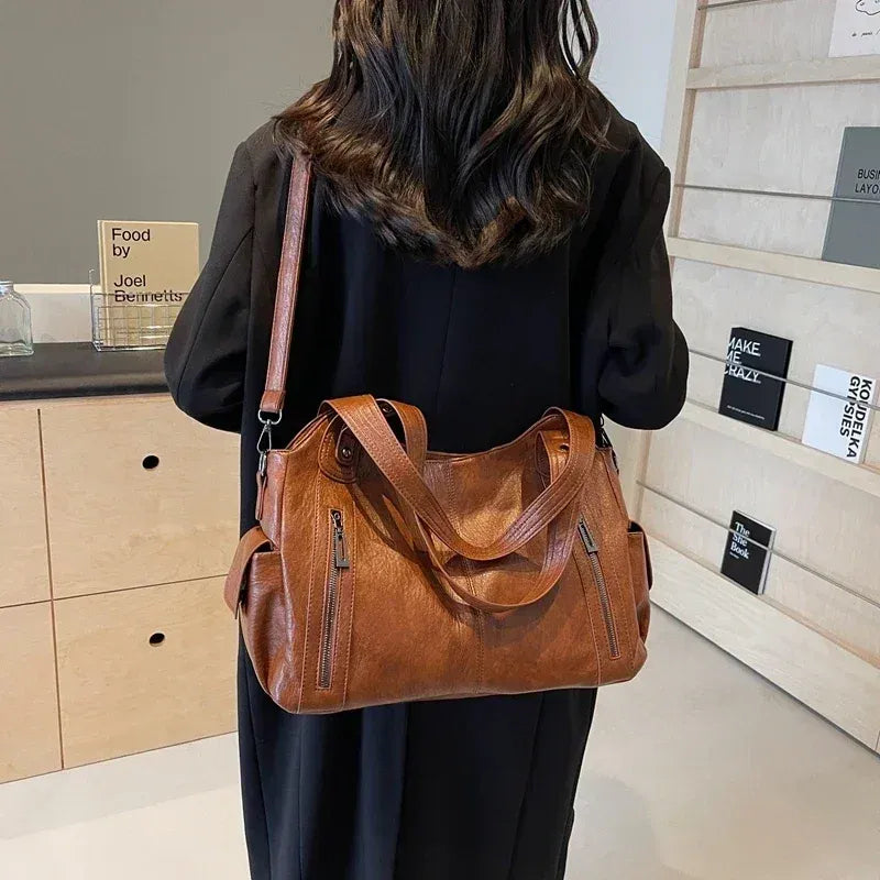 Bolsa Feminina de Couro Tote Líria