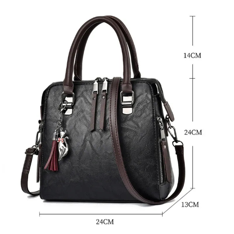 Bolsa Feminina de Couro Tote Zafera