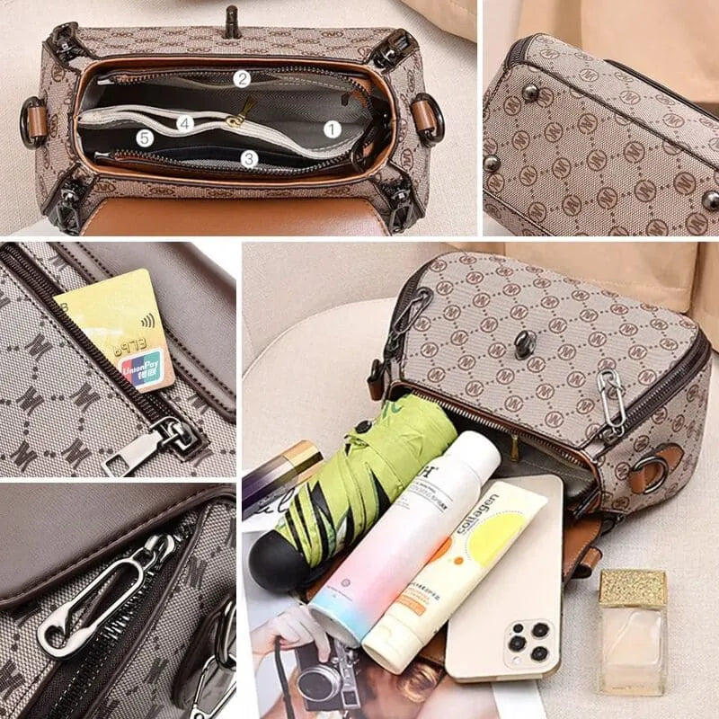 Bolsa Feminina de Couro Transversal Azure