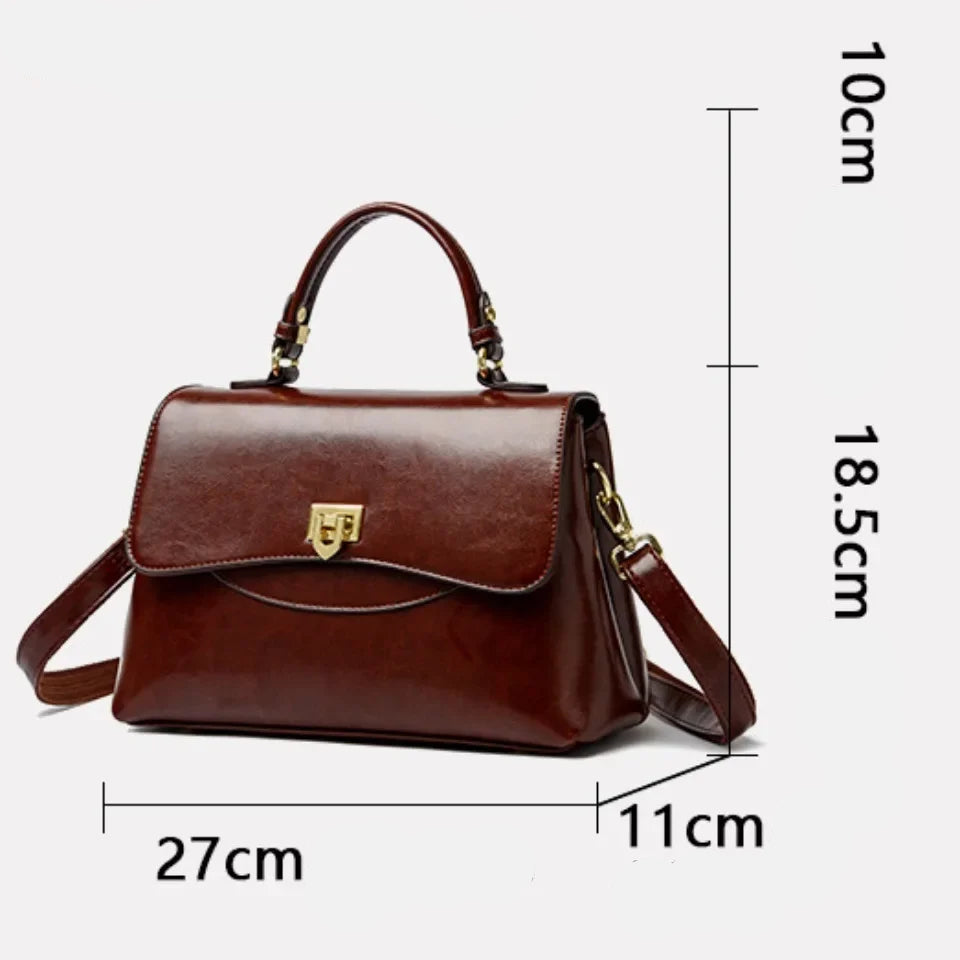 Bolsa Feminina De Couro Transversal Aquila