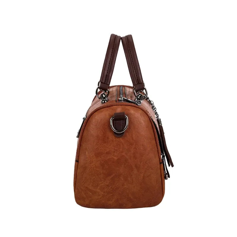Bolsa Feminina Media De Couro Onix