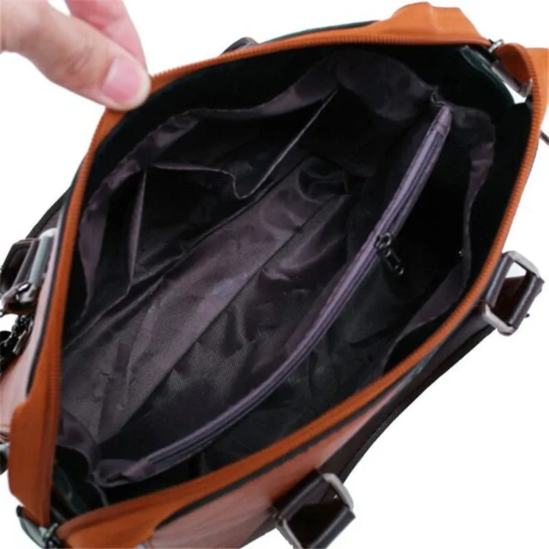 Bolsa Feminina de Couro Tote Zafera [Compre 1 Leve 4]