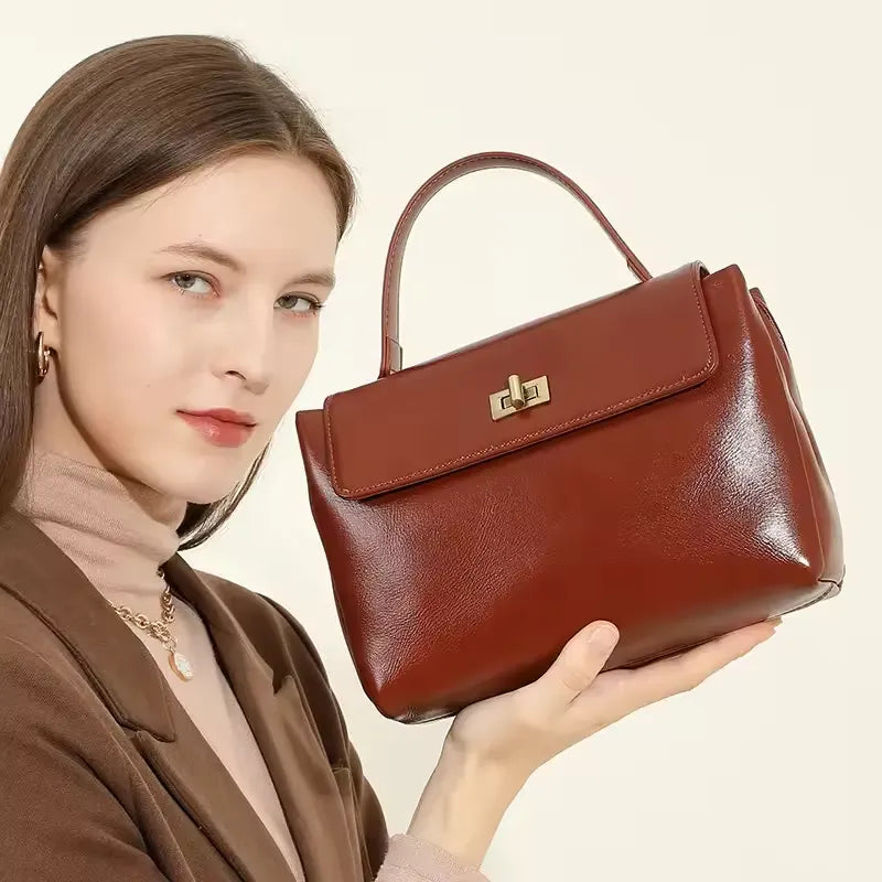 Bolsa Feminina de Couro Transversal Santorini