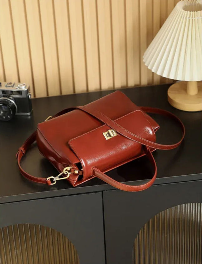 Bolsa Feminina de Couro Transversal Santorini