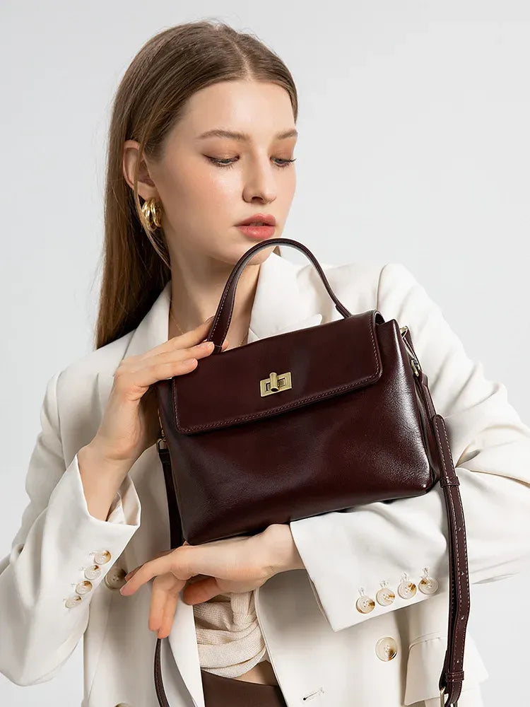 Bolsa Feminina de Couro Transversal Santorini