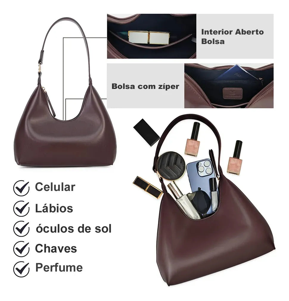 Bolsa Feminina de Ombro Safira