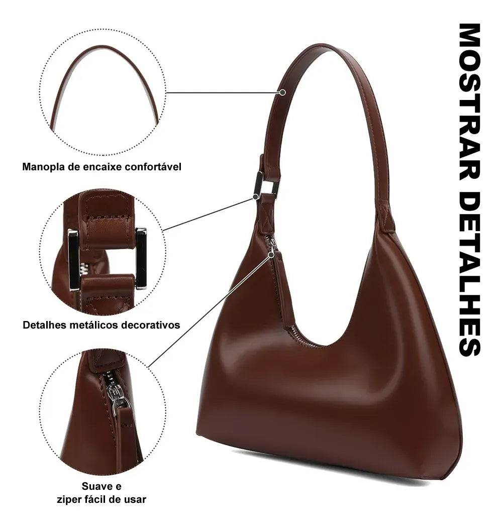 Bolsa Feminina de Ombro Safira