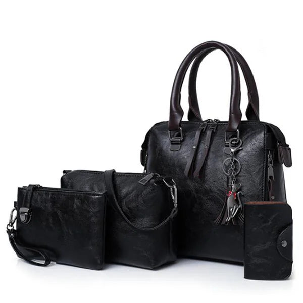 Bolsa Feminina de Couro Tote Zafera [Compre 1 Leve 4]