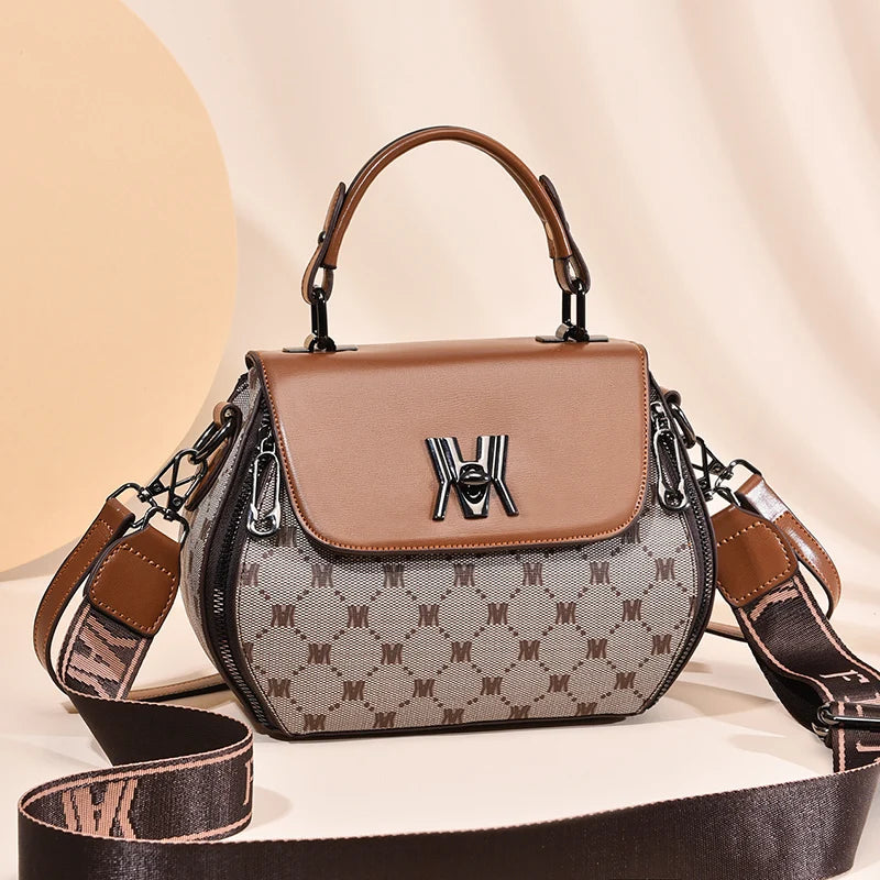 Bolsa Feminina de Couro Transversal Azure