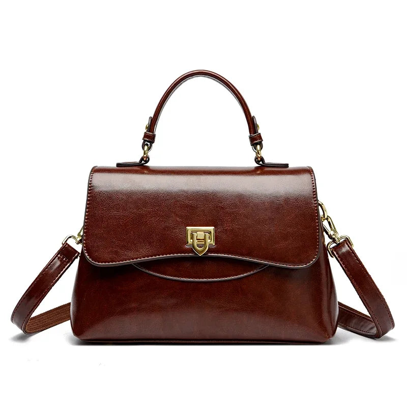 Bolsa Feminina De Couro Transversal Aquila