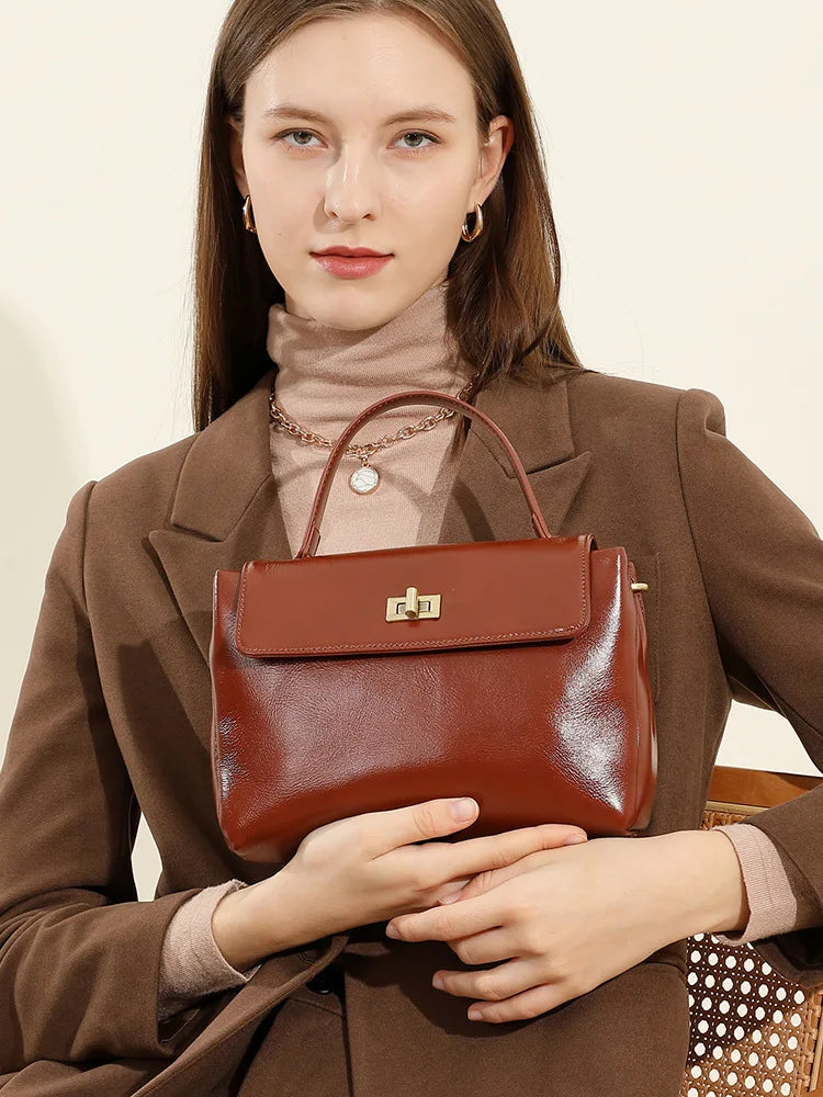 Bolsa Feminina de Couro Transversal Santorini